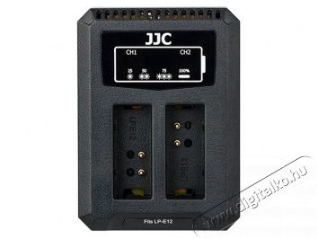 JJC DCH-LPE12 USB dual töltő Canon LP-E12 Akkuk és töltők - Li-ion akkumulátor és töltő (utángyártott) - Töltő - 377058