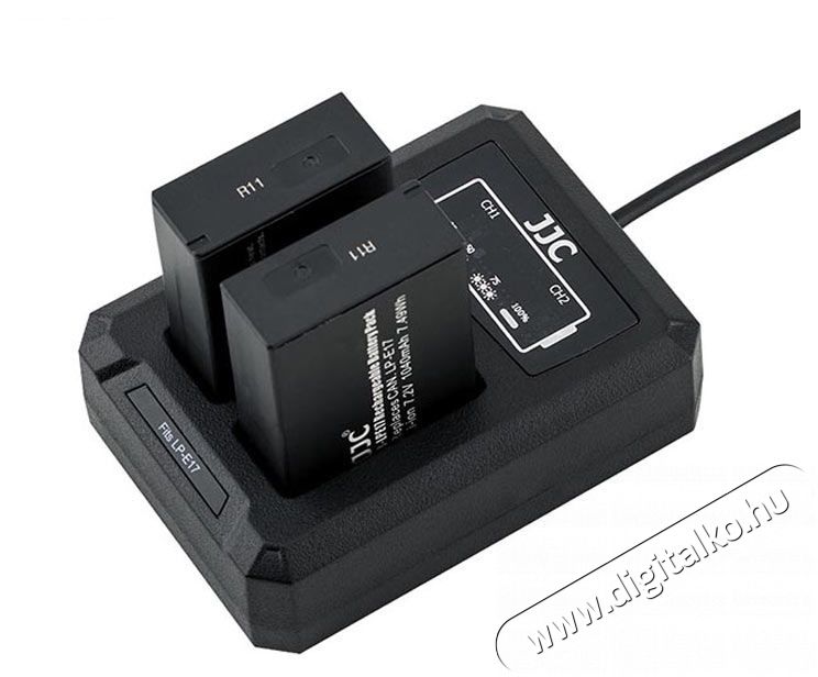 JJC DCH-LPE17 USB dual töltő Canon LP-E17-hez Akkuk és töltők - Li-ion akkumulátor és töltő (utángyártott) - Töltő - 377059