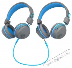 JLAB Jbuddies Studio Kids Bluetooth szürke/kék fejhallgató Audio-Video / Hifi / Multimédia - Fül és Fejhallgatók - Fejhallgató - 514795