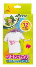 JOLLY Airbrush Textile 12 darabos kétvégű színes textilmarker utántöltő készlet Iroda és számítástechnika - Egyéb számítástechnikai termék - 510820