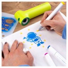 JOLLY Airbrush Textile 12 darabos kétvégű színes textilmarker utántöltő készlet Iroda és számítástechnika - Egyéb számítástechnikai termék - 510820