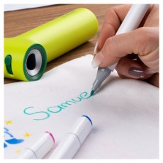 JOLLY Airbrush Textile 12 darabos kétvégű színes textilmarker utántöltő készlet Iroda és számítástechnika - Egyéb számítástechnikai termék - 510820