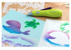JOLLY Airbrush Fun 12 darabos sablon Iroda és számítástechnika - Egyéb számítástechnikai termék - 518057