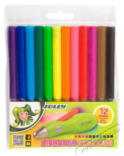 JOLLY Airbrush Fun 12 darabos utántöltő készlet Iroda és számítástechnika - Egyéb számítástechnikai termék - 518056