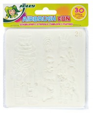 JOLLY Airbrush Fun 30 darabos sablon - Iroda és számítástechnika - Egyéb számítástechnikai termék - 518058
