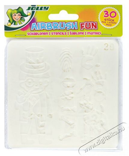 JOLLY Airbrush Fun 30 darabos sablon Iroda és számítástechnika - Egyéb számítástechnikai termék - 518058