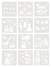 JOLLY Airbrush Fun 30 darabos sablon Iroda és számítástechnika - Egyéb számítástechnikai termék - 518058