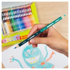 JOLLY Superstick Crazy 24 db/48 szín kétvégű színesceruza készlet Háztartás / Otthon / Kültér - Játék / Sport - Kiegészítő - 518037