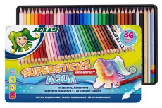 JOLLY Superstick Kinderfest Aqua 36 darabos színesceruza készlet Háztartás / Otthon / Kültér - Játék / Sport - Kiegészítő - 518042