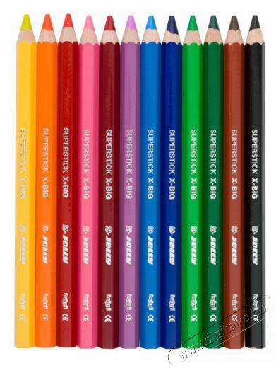 JOLLY X-Big extra vastag 12 darabos színesceruza készlet Háztartás / Otthon / Kültér - Játék / Sport - Kiegészítő - 518043