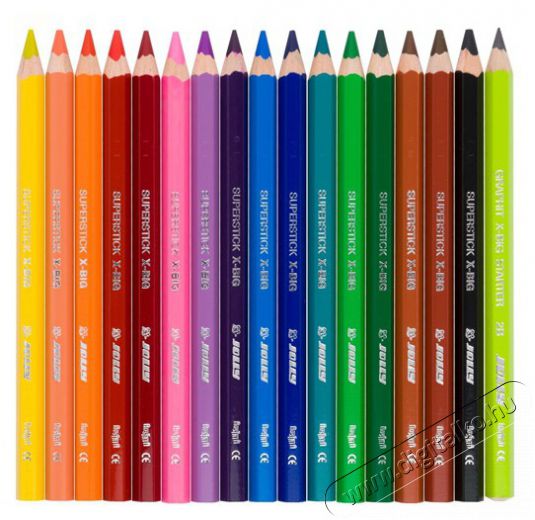 JOLLY X-Big extra vastag 15+1 darabos színesceruza készlet Háztartás / Otthon / Kültér - Játék / Sport - Kiegészítő - 518045
