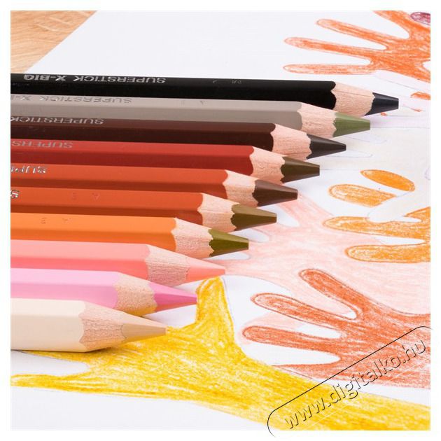 JOLLY X-Big Skin Tones extra vastag 10 darabos színesceruza készlet Háztartás / Otthon / Kültér - Játék / Sport - Kiegészítő - 518044