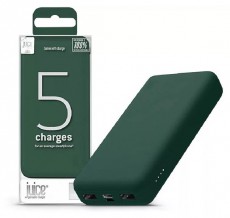 Juice JUI-PBANK-5-ECO-GRN ECO 5 15000mAh 15W zöld powerbank Mobil / Kommunikáció / Smart - Powerbank / Külső akkumulátor és töltő - 496820