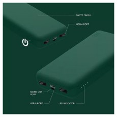 Juice JUI-PBANK-5-ECO-GRN ECO 5 15000mAh 15W zöld powerbank Mobil / Kommunikáció / Smart - Powerbank / Külső akkumulátor és töltő - 496820