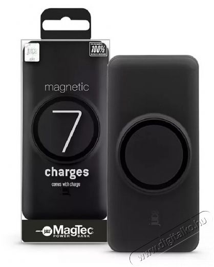 Juice JUI-PBANK-MAGTEC-MAX-BLK MAGTEC MAX 20000mAh 15W-22,5W fekete MagSafe wireless power bank Mobil / Kommunikáció / Smart - Powerbank / Külső akkumulátor és töltő - 496850