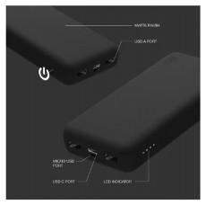 Juice JUI-PBANK-MAX-20000MA-ECO-BLK MAX 20000mAh 20W fekete power bank Mobil / Kommunikáció / Smart - Powerbank / Külső akkumulátor és töltő - 496849