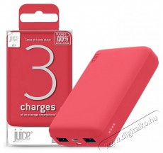 Juice JUI-PBANK-3-ECO-RED ECO 3 10000mAh 15W piros power bank Mobil / Kommunikáció / Smart - Powerbank / Külső akkumulátor és töltő - 496880