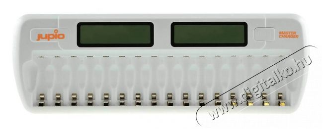 Jupio Master töltő 16db AA/AAA akkumulátorhoz Akkuk és töltők - Elem méretű akku és töltő - Töltő - 330054