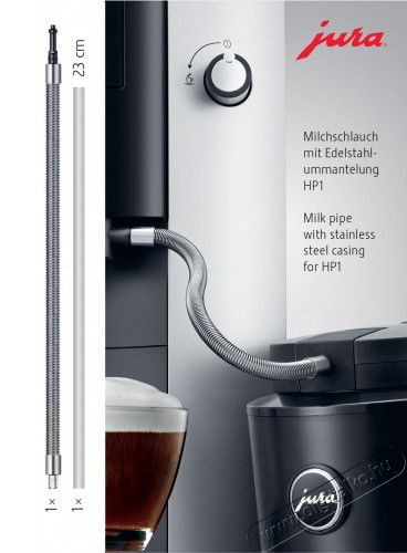 Jura HP1 fém borítású szilikoncső Konyhai termékek - Kávéfőző / kávéörlő / kiegészítő - Kávéfőző kiegészítő - 351498