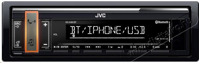 JVC KD-X361BT Autórádió Autóhifi / Autó felszerelés - Autórádió fejegység - Autórádió fejegység - 352754