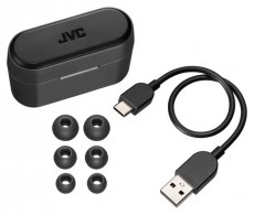 JVC HA-A9TB True Wireless Bluetooth fekete fülhallgató Audio-Video / Hifi / Multimédia - Fül és Fejhallgatók - Fülhallgató - 404409