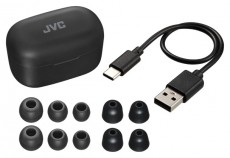 JVC HA-A25T-B ANC True Wireless Bluetooth fekete fülhallgató Audio-Video / Hifi / Multimédia - Fül és Fejhallgatók - Fülhallgató - 500528