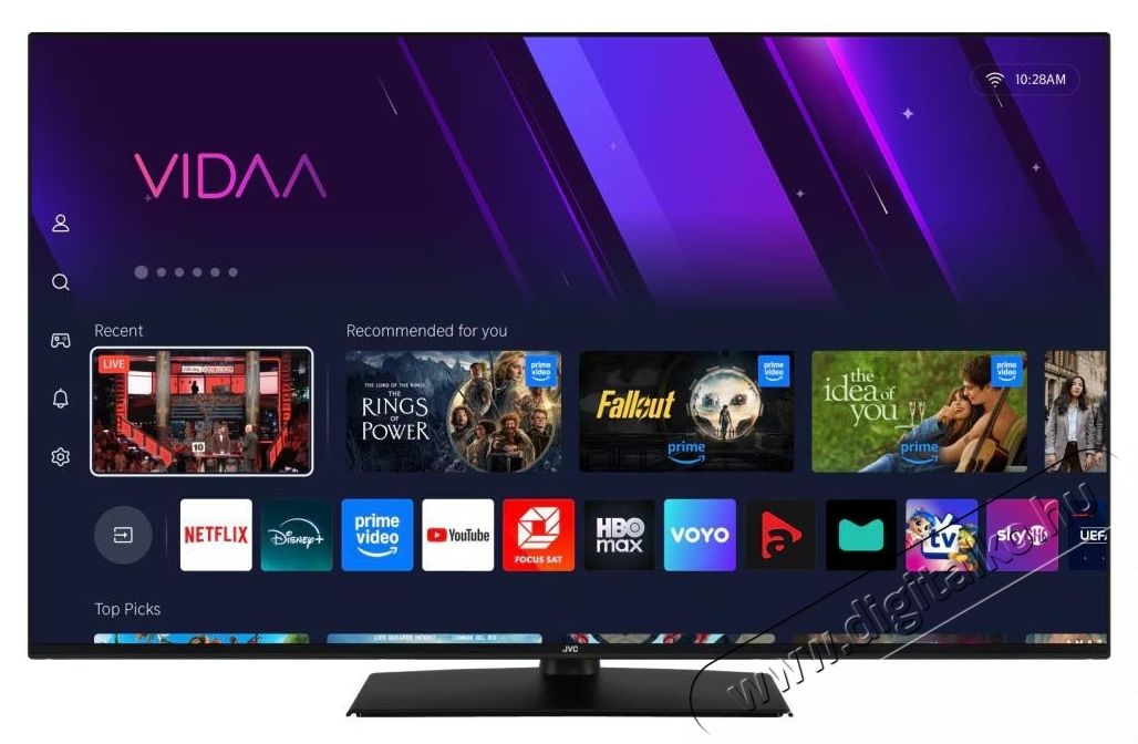 JVC 50VDQ3500 QLED telev&iacute;zi&oacute;, 126 cm, Smart, 4K Ultra HD, E energiaoszt&aacute;ly Telev&iacute;zi&oacute;k - Plazma telev&iacute;zi&oacute; - 535367