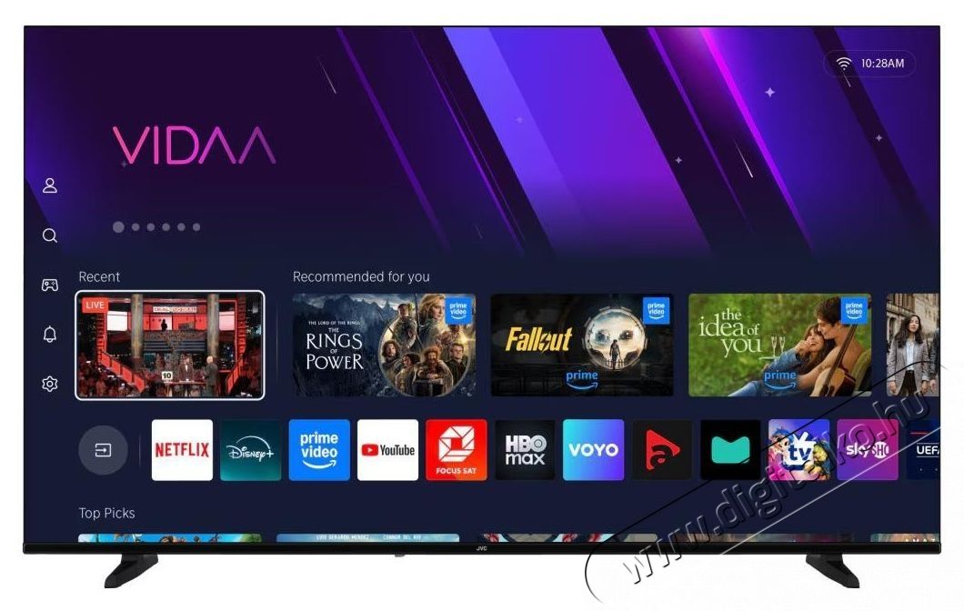 JVC 65VD2500 LED telev&iacute;zi&oacute;, 164 cm, Smart, 4K Ultra HD, D energiaoszt&aacute;ly Telev&iacute;zi&oacute;k - LED telev&iacute;zi&oacute; - UHD 4K felbont&aacute;s&uacute; - 535371