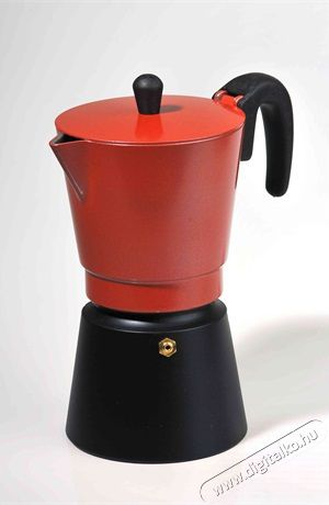Kalifa 1048 4 személyes kotyogós kávéfőző - vörös Konyhai termékek - Kávéfőző / kávéörlő / kiegészítő - Kotyogó kávéfőző