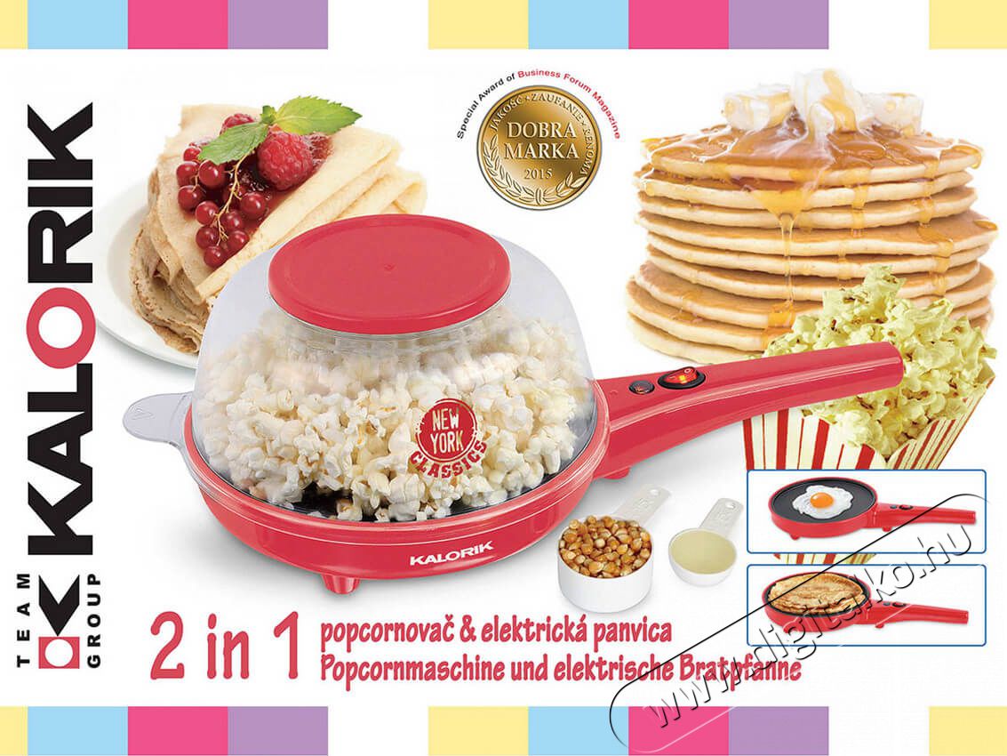 Kalorik PCM 1002 2 az 1-ben popcorn készítő Újdonságok - Új termékek - 341384