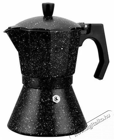 Kamille Moka eszpresszó, 300 ml, fekete márvány Konyhai termékek - Kávéfőző / kávéörlő / kiegészítő - Kotyogó kávéfőző - 525085