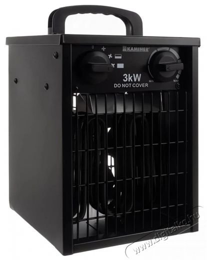 Kaminer 24361 3000 W, 514m3/h, IPX4, fekete Ventilátoros hősugárzó Háztartás / Otthon / Kültér - Fűtés - Fűtőventilátoros hősugárzó - 525091