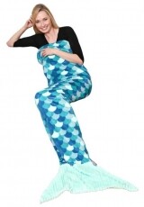 Kanguru Sirena Turchese (1171) sellő pléd (türkizkék) Szépségápolás / Egészség - Melegítés - Pléd / takaró - 329128