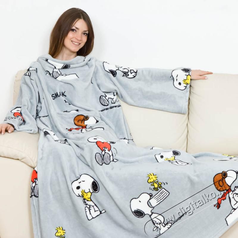 Kanguru Deluxe Snoopy ujjas és zsebes pléd (1124) Szépségápolás / Egészség - Melegítés - Pléd / takaró - 305336