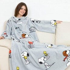 Kanguru Deluxe Snoopy ujjas és zsebes pléd (1124) Szépségápolás / Egészség - Melegítés - Pléd / takaró - 305336