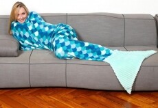 Kanguru Sirena Turchese (1171) sellő pléd (türkizkék) Szépségápolás / Egészség - Melegítés - Pléd / takaró - 329128
