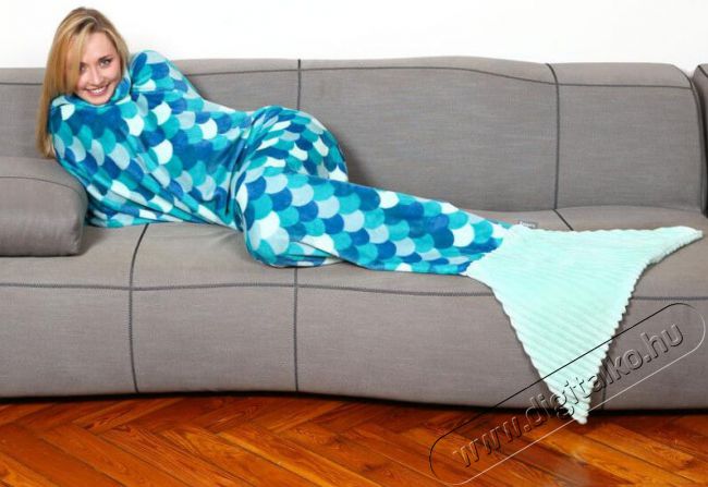 Kanguru Sirena Turchese (1171) sellő pléd (türkizkék) Szépségápolás / Egészség - Melegítés - Pléd / takaró - 329128