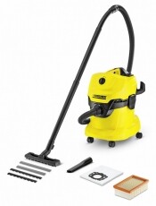 Karcher WD 4 nedves-száraz porszívó (1.348-110.0) Háztartás / Otthon / Kültér - Porszívó / takarítógép - Száraz-nedves takarítógép - 304514