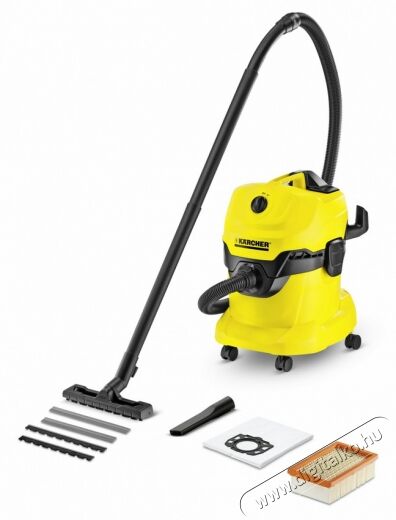 Karcher WD 4 nedves-száraz porszívó (1.348-110.0) Háztartás / Otthon / Kültér - Porszívó / takarítógép - Száraz-nedves takarítógép - 304514