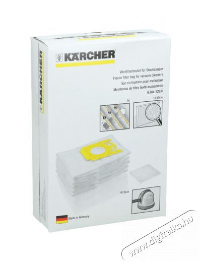 Karcher 6.904-329.0 gyapjú porzsák Háztartás / Otthon / Kültér - Porszívó / takarítógép - Porzsák / portartály - 327735