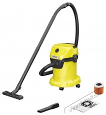 Karcher WD 3 V-17/4/20 1.628-127.0 száraz-nedves porszívó Háztartás / Otthon / Kültér - Porszívó / takarítógép - Száraz-nedves takarítógép - 505176