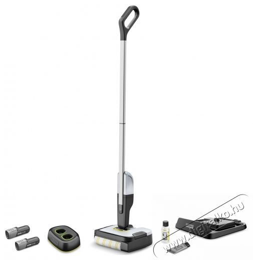 Karcher 1.056-206.0 FC 2-4 Batter Set 2B Duo Kem&eacute;nypadl&oacute; tiszt&iacute;t&oacute;, 2db cser&eacute;lhető akkuml&aacute;torral &eacute;s t&ouml;ltők&eacute;sz&uuml;l&eacute;kel, 200ml tart&aacute;ly, 20 perc &uuml;zemidő, Feh&eacute;r/Fekete H&aacute;ztart&aacute;s / Otthon / K&uuml;lt&eacute;r - Tiszt&iacute;t&oacute; / mos&oacute; - Gőz&ouml;lős padl&oacute;tiszt&iacute;t&oacute; - 536950