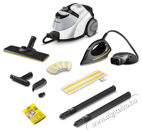 Karcher 1.512-661.0 SC 5 EasyFix Iron gőztiszt&iacute;t&oacute;, 2250W, 4.2bar, 1.5l, 3 perc felmeleged&eacute;s, Feh&eacute;r/Fekete H&aacute;ztart&aacute;s / Otthon / K&uuml;lt&eacute;r - Tiszt&iacute;t&oacute; / mos&oacute; - Gőz&ouml;lős padl&oacute;tiszt&iacute;t&oacute; - 536946