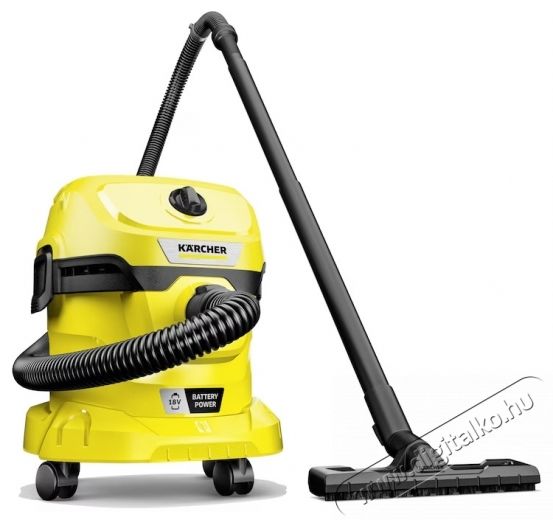 Karcher WD 2-18 V Battery Set Akkus sz&aacute;raz-nedves porsz&iacute;v&oacute;, 12L tart&aacute;ly, 1.8m sz&iacute;v&oacute;cső, F&uacute;v&oacute; funkci&oacute;, 18 V akkumul&aacute;tor &eacute;s t&ouml;ltő, S&aacute;rga/Fekete H&aacute;ztart&aacute;s / Otthon / K&uuml;lt&eacute;r - Porsz&iacute;v&oacute; / takar&iacute;t&oacute;g&eacute;p - Porzs&aacute;kos porsz&iacute;v&oacute; - 536957