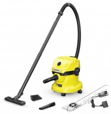 Karcher WD 2-18 V Battery Set Akkus sz&aacute;raz-nedves porsz&iacute;v&oacute;, 12L tart&aacute;ly, 1.8m sz&iacute;v&oacute;cső, F&uacute;v&oacute; funkci&oacute;, 18 V akkumul&aacute;tor &eacute;s t&ouml;ltő, S&aacute;rga/Fekete H&aacute;ztart&aacute;s / Otthon / K&uuml;lt&eacute;r - Porsz&iacute;v&oacute; / takar&iacute;t&oacute;g&eacute;p - Porzs&aacute;kos porsz&iacute;v&oacute; - 536957