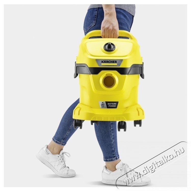 Karcher WD 2-18 V Battery Set Akkus sz&aacute;raz-nedves porsz&iacute;v&oacute;, 12L tart&aacute;ly, 1.8m sz&iacute;v&oacute;cső, F&uacute;v&oacute; funkci&oacute;, 18 V akkumul&aacute;tor &eacute;s t&ouml;ltő, S&aacute;rga/Fekete H&aacute;ztart&aacute;s / Otthon / K&uuml;lt&eacute;r - Porsz&iacute;v&oacute; / takar&iacute;t&oacute;g&eacute;p - Porzs&aacute;kos porsz&iacute;v&oacute; - 536957