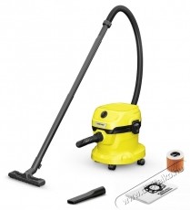 Karcher WD 2 Plus V-12/6/18/C nedves-sz&aacute;raz porsz&iacute;v&oacute;, S&aacute;rga/fekete H&aacute;ztart&aacute;s / Otthon / K&uuml;lt&eacute;r - Porsz&iacute;v&oacute; / takar&iacute;t&oacute;g&eacute;p - Porzs&aacute;kos porsz&iacute;v&oacute; - 536955