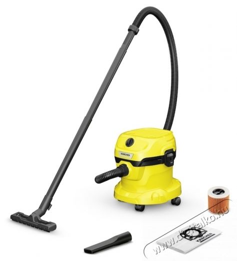 Karcher WD 2 Plus V-12/6/18/C nedves-sz&aacute;raz porsz&iacute;v&oacute;, S&aacute;rga/fekete H&aacute;ztart&aacute;s / Otthon / K&uuml;lt&eacute;r - Porsz&iacute;v&oacute; / takar&iacute;t&oacute;g&eacute;p - Porzs&aacute;kos porsz&iacute;v&oacute; - 536955