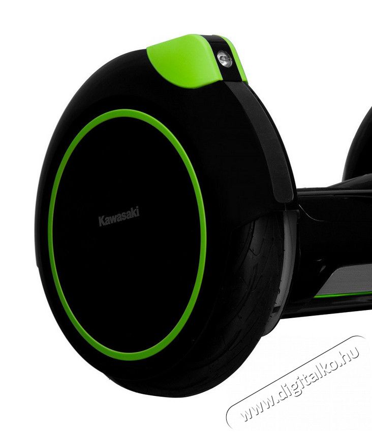 Kawasaki KX-ST14.0 Hoverboard kormányszárral - fekete/zöld Háztartás / Otthon / Kültér - Játék / Sport - Roller / segway / gördeszka - 350472