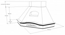 Kdesign GLENDA ANGOLO T600 páraelszívó Konyhai termékek - Páraelszívó - Hagyományos - 356426
